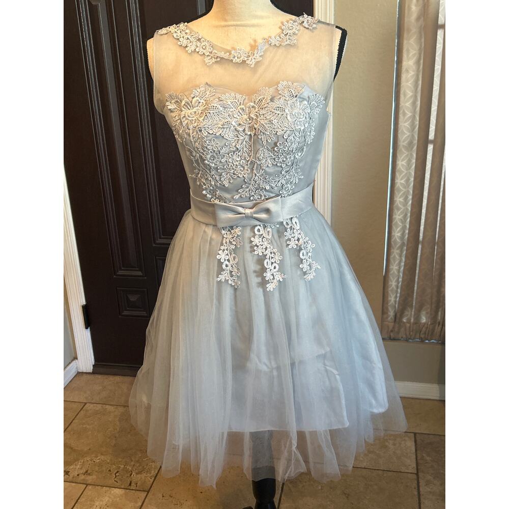 NWOT Powder Gray Formal Dress